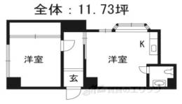 スカイコート勧修（テナント）間取り図面