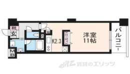 クリスタルグランツ西大路三条間取り図面