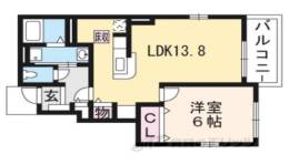 アンソレイエ１間取り図面