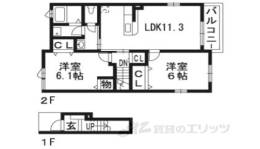 アンソレイエ１間取り図面
