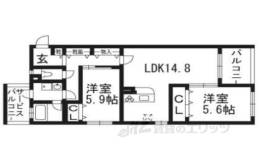コンフォールパレ新町二条間取り図面