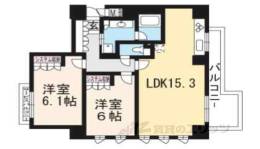 グラン・リソシエ京都下鴨北山間取り図面