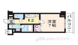 アスヴェル京都東寺前２間取り図面