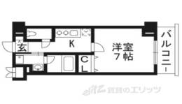 アスヴェル京都東寺前２間取り図面