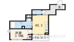 シャーメゾン住吉間取り図面
