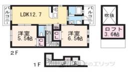 ラヴィーヌ稲荷間取り図面
