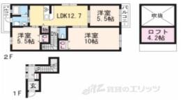 ラヴィーヌ稲荷間取り図面