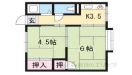 万葉莊間取り図面