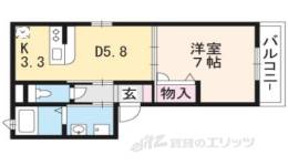 ガーデン鴨川御所東間取り図面