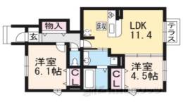 Ｒｉｂｅｒａ　Ｓｑｕａｒｅ　Ｃ棟間取り図面