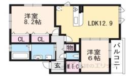 ビューハイツA間取り図面