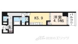 ベラジオ京都西大路２間取り図面