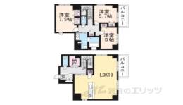 エリタージュ新町間取り図面
