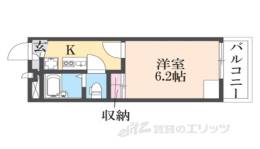 レオパレスグランヴィア東草津２間取り図面