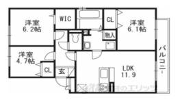 セジュールヨーコン間取り図面