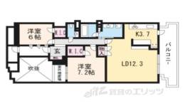 ｻﾝｸﾀｽ四条烏丸ｽﾃｨｰﾛﾚｼﾞﾃﾞﾝｽ間取り図面