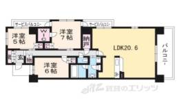 グランマークシティ東向日駅前間取り図面