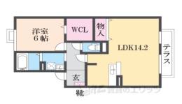 ＱＵＡＴＲＥ　ＦＥＵＩＬＬＥＳ向日町間取り図面