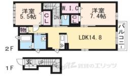 シャーメゾン大堀Ａ間取り図面