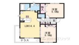 リヴェール嵯峨野間取り図面