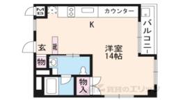 グローブアパートメントプラススタジオ間取り図面