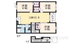 カメリアレイン１間取り図面
