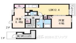 カメリアレイン２間取り図面