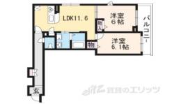 シャーメゾン花屋町間取り図面