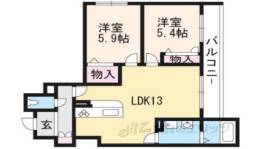 シャーメゾン花屋町間取り図面