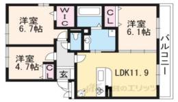 湖城ヶ丘ハイツ９号館間取り図面