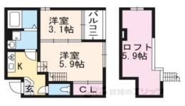 ハーモニーテラス醍醐サウスウエスト間取り図面