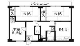 ビレッジハウス城陽1号棟間取り図面