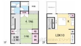 姉東堀川町京町家間取り図面