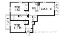 オーヴォ今津間取り図面