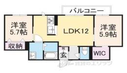 オーヴォ今津間取り図面