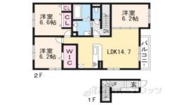 雅（MIYABI)B棟間取り図面