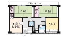 ビレッジハウス城陽3号棟間取り図面