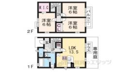 リビングタウン州見台A棟間取り図面