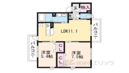シャーメゾン中ノ川間取り図面
