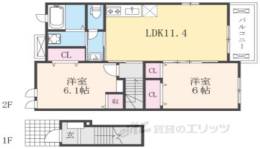エアリー　ストリートＢ間取り図面