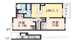 フリーデ・ドレミ２間取り図面