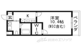 モダンアパートメント枚方岡山手間取り図面