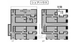 洛北庵間取り図面