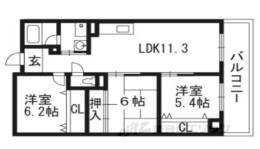 デイグラン枚方公園間取り図面