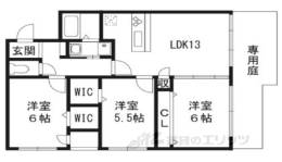 メゾン　ド　華の杜間取り図面