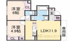 Ｄ－ｒｏｏｍ東町間取り図面