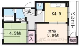久御山団地2号棟間取り図面