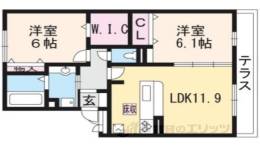 Ｍｅｒｃｉ大将軍２間取り図面
