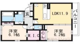 Ｍｅｒｃｉ大将軍２間取り図面