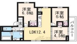 ルピナス嵯峨Ａ棟間取り図面